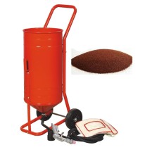 Sableuse Aérogommeuse mobile sur Roulettes 56 70L