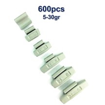 600 Plombs Masses d'Equilibrage à  Frapper pour Jantes Acier 5-30g