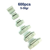 600 Plombs Masses d'Equilibrage à  Frapper pour Jantes Acier 5-30g