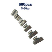 600 Plombs Masses d'Equilibrage à  Frapper pour Jantes Alu / Aluminium 5-30g