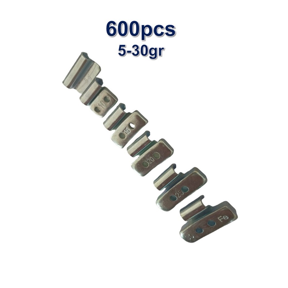 600 Plombs Masses d'Equilibrage à  Frapper pour Jantes Alu / Aluminium 5-30g