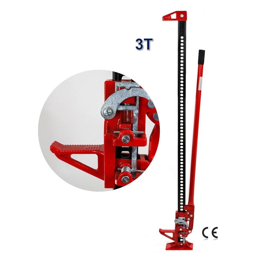 Cric manuel Farm Jack Hi Lift 3 Tonnes GRAND MODELE 12,5 - 134cm