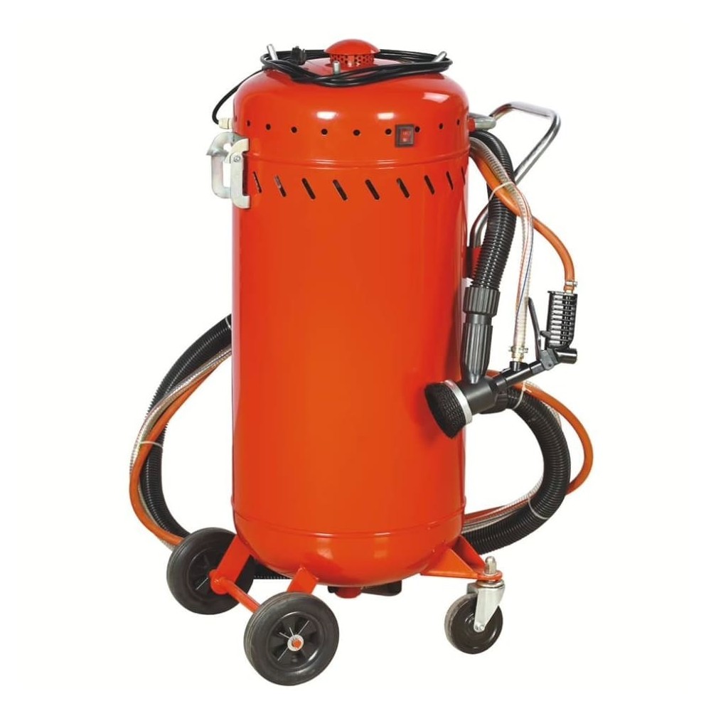 Sableuse Aérogommeuse mobile sur Roulettes 56,70L