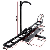 Porte-Moto Attelage Scooter avec Rampe de chargement 227kg