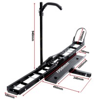 Porte-Moto Attelage Scooter avec Rampe de chargement 227kg