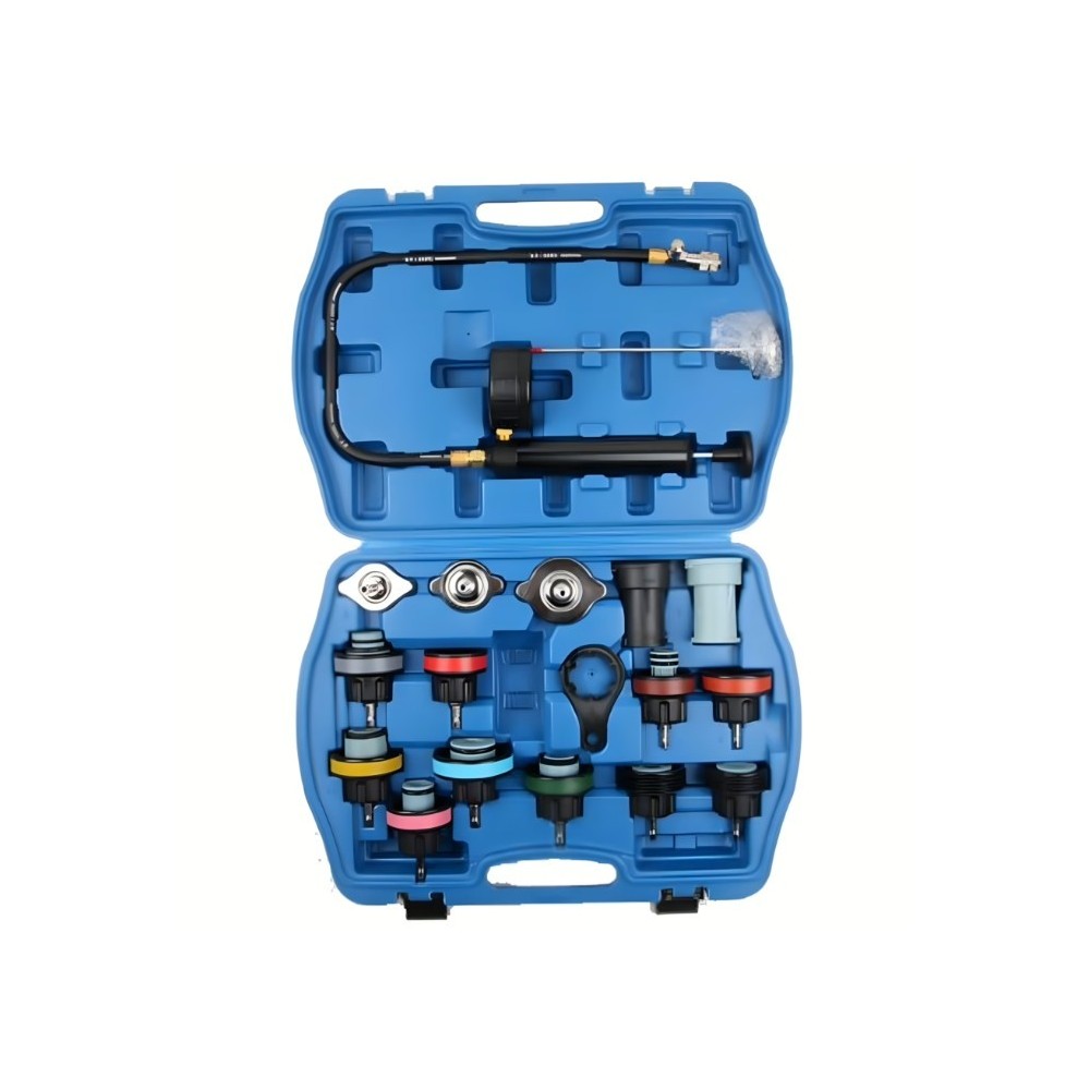 Testeur de Pression Radiateur Système de Refroidissement Voiture 18pc