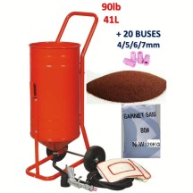 Sableuse Aérogommeuse mobile sur Roulettes 56 70L