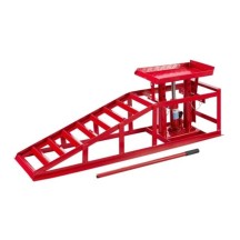 1 Rampe de Levage Hydraulique 2T Rampe d'Accès Réglable chargement Véhicule 240-420mm