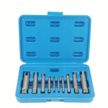 Coffret de 10 Extracteurs de Tarauds cassés et Vis à Tête cassées