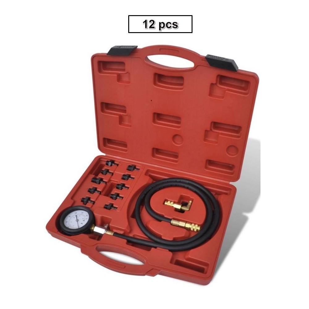 Compressiomètre Testeur Huile Moteur Multi Marques 12 pièces