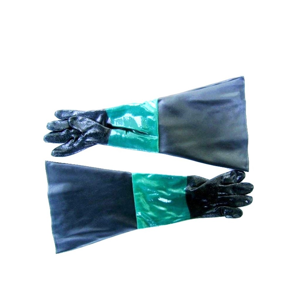 Paire de Gants sablage 61cm pour Microbilleuse Sableuse Cabine de sablage