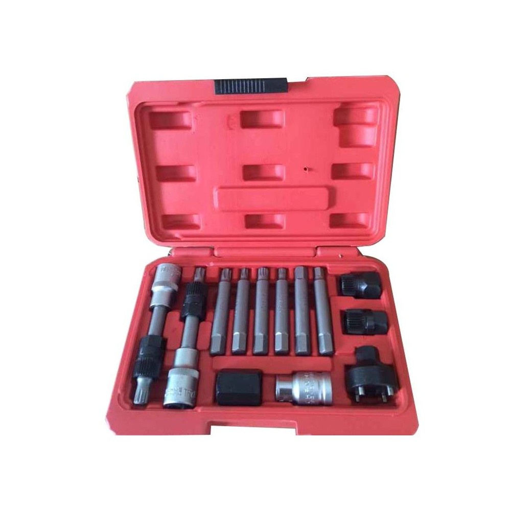 Coffret Outils démontage Poulie Alternateur débrayable multimarques torx btr 13pcs