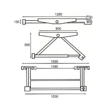Mini Pont Elévateur Mobile Basculant pour Levage Auto 1500 kg