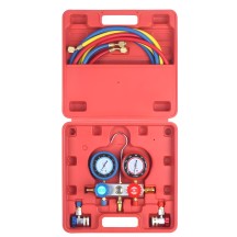 Manifold Frigoriste Voiture Testeur Climatisation Diagnostic Auto 2 voies R-134a