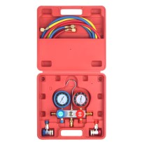 Manifold Frigoriste Voiture Testeur Climatisation Diagnostic Auto 2 voies R-134a