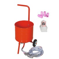 Sableuse Aérogommeuse mobile sur Roulettes 31,50L 50lb 23kg