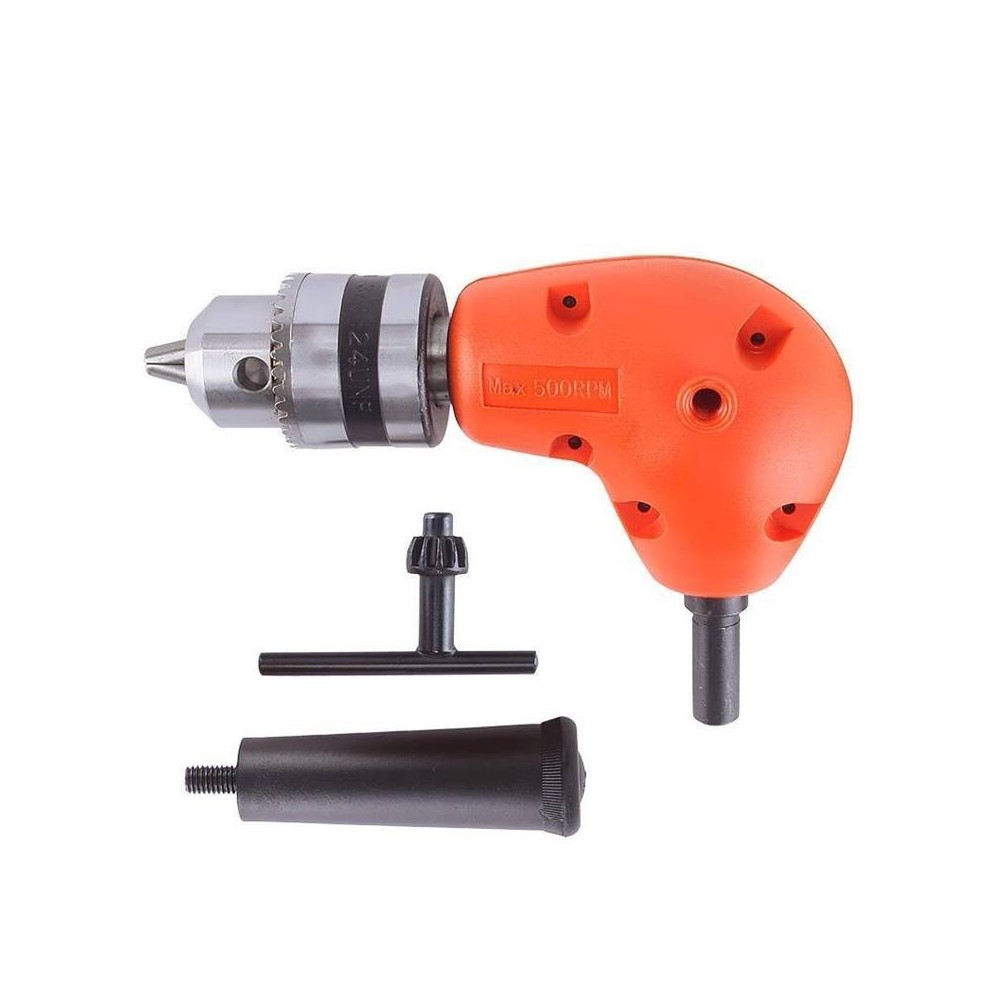 Tête Adaptateur de Perceuse Visseuse Mandrin angle droit 90°
