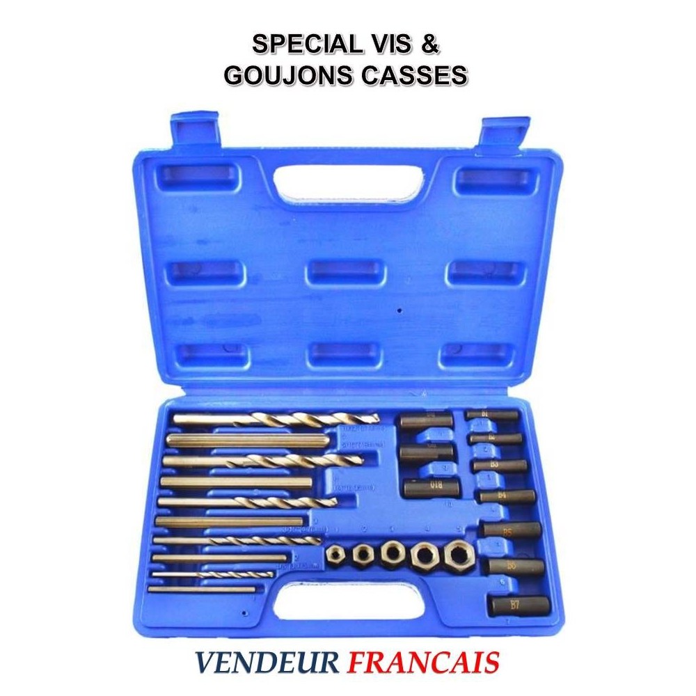 Coffret Extracteur de Vis et Goujons Cassés Arrache Boulons