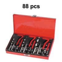 Kit Réparation Filetage HELICOIL 88 pièces M6 M8 M10