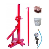 Démonte Pneu manuel Auto 13 à + 1 Pistolet de Gonflage + 60 Mèches Pneu + Graisse 1kg