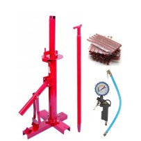 Démonte Pneu manuel Auto 13 à  21" - utilitaires - quad - 4x4 + 60 Mèches Pneu + 1 Pistolet gonfleur