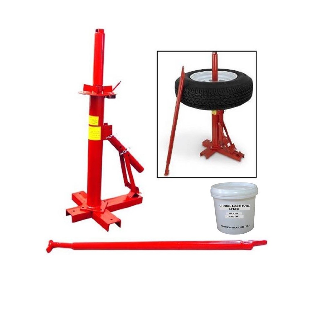 Démonte Pneu manuel Auto 13 à 21"  Décolle Pneu + GRAISSE pneu 1kg