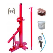 Démonte Pneu manuel Auto 13 à 21"+ 60 Mèches + 1 Gonfleur + 2 Protections Jante + Graisse 1kg