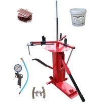 Démonte Pneu manuel Auto Moto jusqu'à + 60 Mèches + Pistolet gonfleur + 2 Protèctions Jante + Graisse