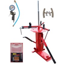 Démonte Pneu manuel Auto Moto jusqu'à 21'' + 1 Kit Réparation + 1 Gonfleur + 2 Protèges Jantes