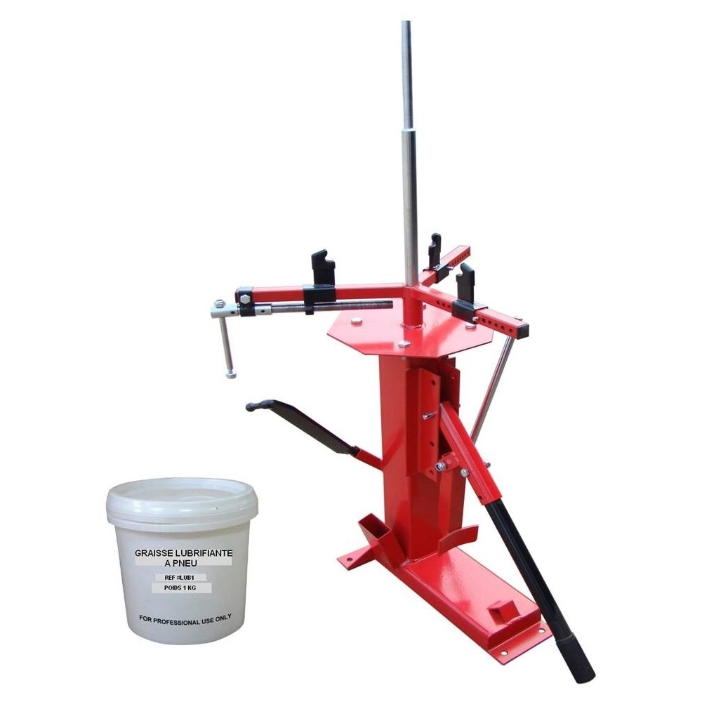 Démonte Pneu manuel Auto Moto jusqu'à  21 + GRAISSE Pneu 1kg