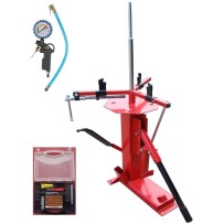 Démonte Pneu manuel Auto Moto jusqu'à 21" + 1 Pistolet de Gonflage + 1 Kit réparation Pneu Tubeless