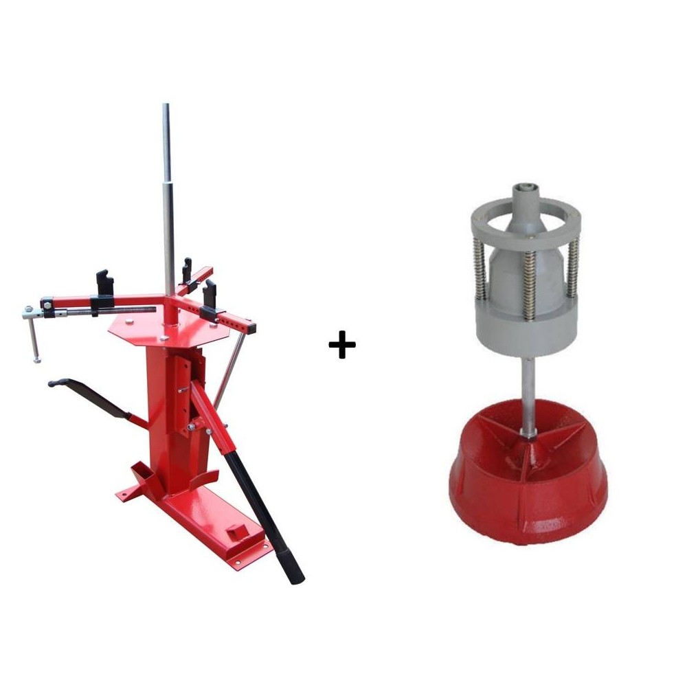 Démonte Pneu manuel Auto Moto jusqu'à 21'' + Equilibreuse de Roue manuelle portable