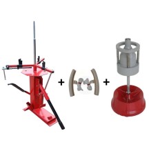 Démonte Pneu manuel Auto Moto jusqu'à 21'' + Equilibreuse de Roue manuelle portable + 2 Protèges Jante