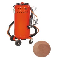 Combiné Sableuse Aérogommeuse Aspirateur mobile 106L