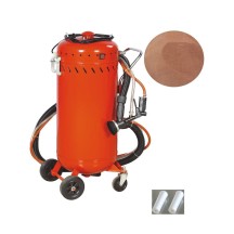 Combiné Sableuse Aérogommeuse Aspirateur mobile 106L