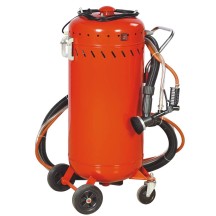 Combiné Sableuse Aérogommeuse Aspirateur mobile 106L intérieur extérieur + 4 Buses 7mm