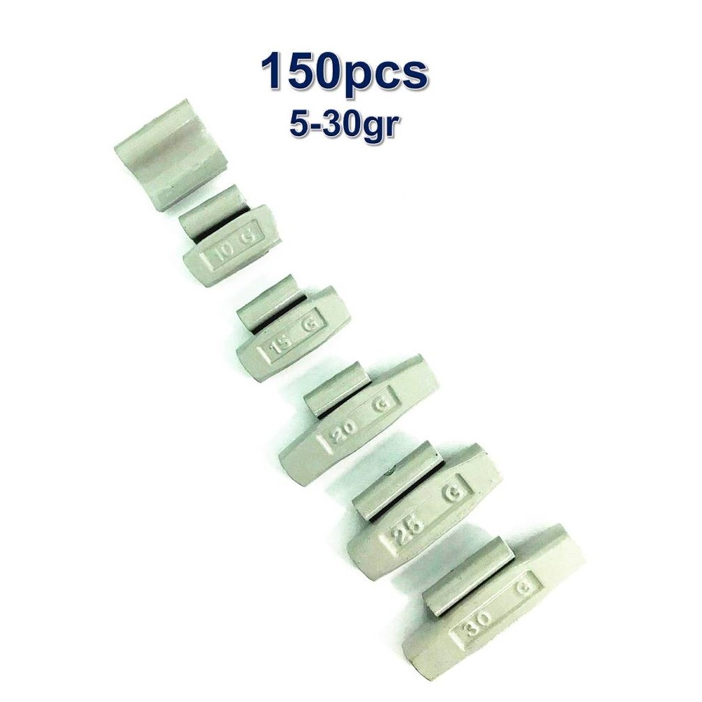 150 Plombs Masses d'Equilibrage à  Frapper Poids pour Jantes Acier 5-30g