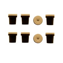 2 jeux de 4 Buses céramique noires pour Pistolet Sableuse : 3,5mm
