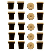 5 jeux de 4 Buses céramique noires pour Pistolet Sableuse : 2,5mm