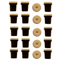 5 jeux de 4 Buses céramique noires pour Pistolet Sableuse : 3,5mm