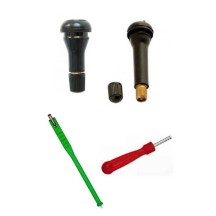 Kit 100 Valves TR413 et TR414 + Tire Valve + Démonte Obus