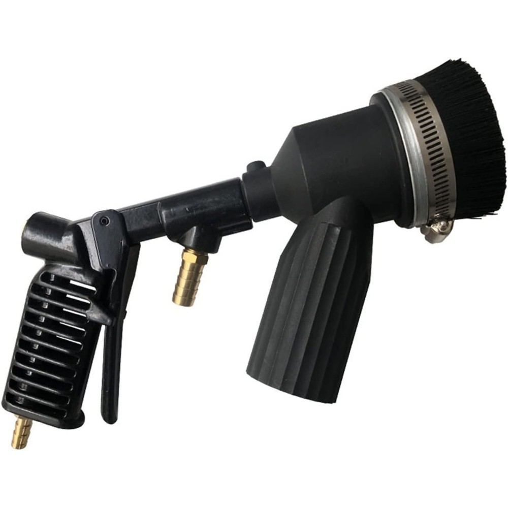 Kit Pistolet sablage + Support + Brosse pour Pistolet Sableuse Aspirateur Combinés