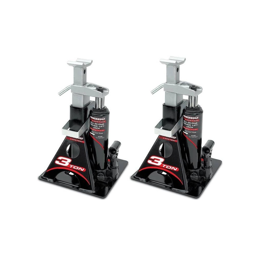 Paire de Chandelles hydrauliques Crics bouteille 3T : IDEAL POUR CAMPING-CAR - CARAVANE