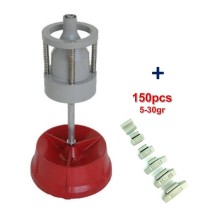 Equilibreuse de Roue Manuelle Portable + 150 Plombs Masses à  Frapper 5-30gr