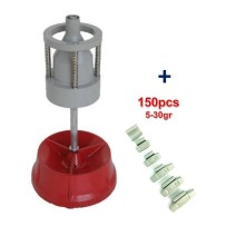 Equilibreuse de Roue Manuelle Portable + 150 Plombs Masses à  Frapper 5-30gr