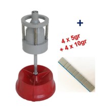 Equilibreuse de Roue Manuelle Portable + 100 Barrettes Plombs Masses