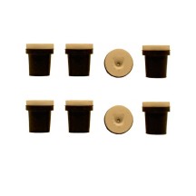 2 jeux de 4 Buses céramique noires pour Pistolet Sableuse : 2,5mm