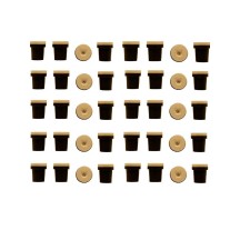 10 jeux de 4 Buses céramique noires pour Pistolet Sableuse 3,5mm