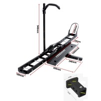 Porte Moto Attelage Scooter avec Rampe de chargement 227kg + Adaptateur 2'' 83x56mm
